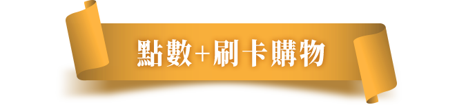 點數+刷卡購物