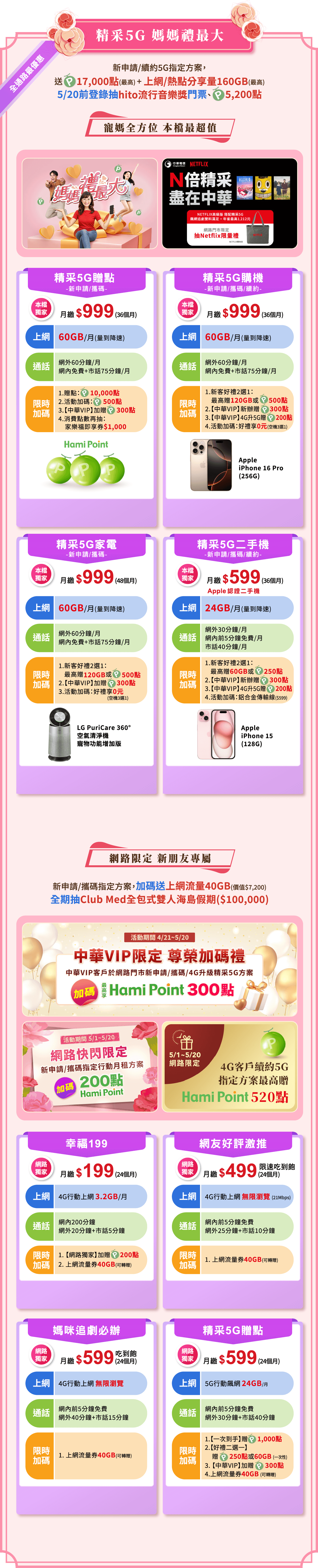 精彩5G 媽媽禮最大