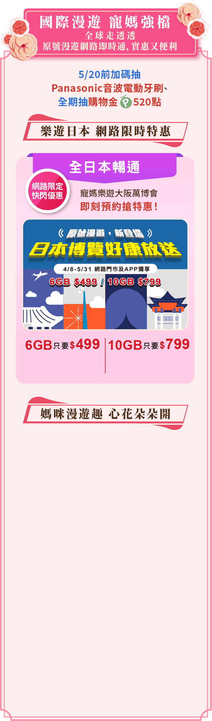國際漫遊 寵媽強檔