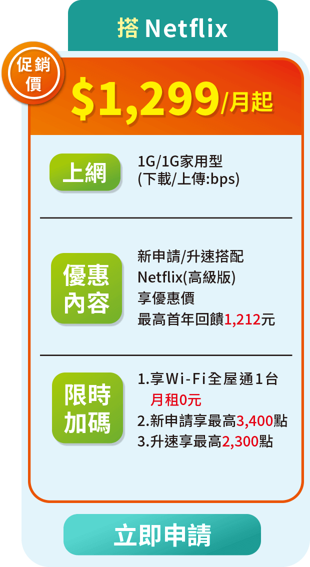 搭Netflix