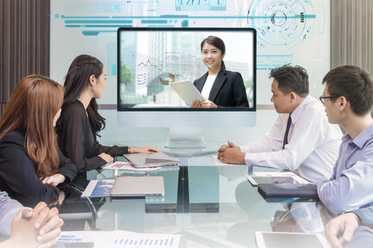 行動視訊會議高畫質多方視訊會議 促進高效生產力先進的雲端架構與原生的行動端設計，能順暢的透過行動網路及行動裝置隨時召開視訊會議。並可在線上即時協作，增加工作效率。